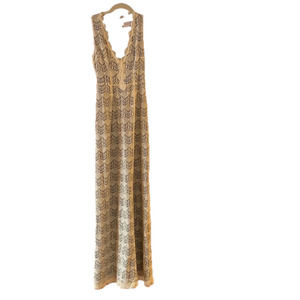 KOROVILAS Boho Chic Embroidered Maxi Dress.  Small